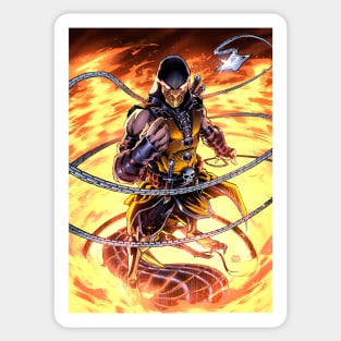Scorpion Mortal Kombat Sticker